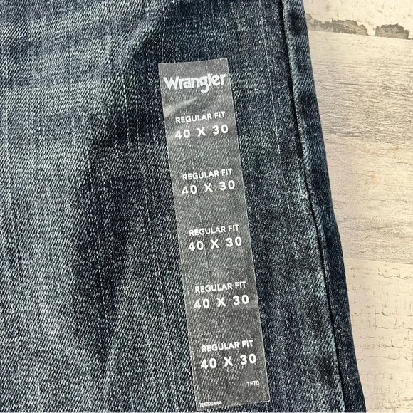 Wrangler Men’s Regular Fit Straight Leg Denim Jeans Size 40X30 - Picture 7 of 10